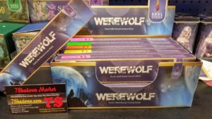 <span style="color: yellow;">Werewolf</span><br>
Ambrette, Cistus Labdanum, Kashmir Fusion, Oudh, Violet Werewolf (Soul Sticks)