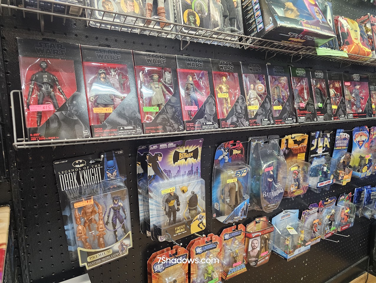 Star Wars and assorted action figures at 7Shadows Market Montgomery Alabama I